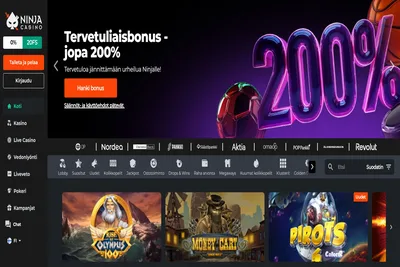 Ninja Casino Suomi - paras nettikasino